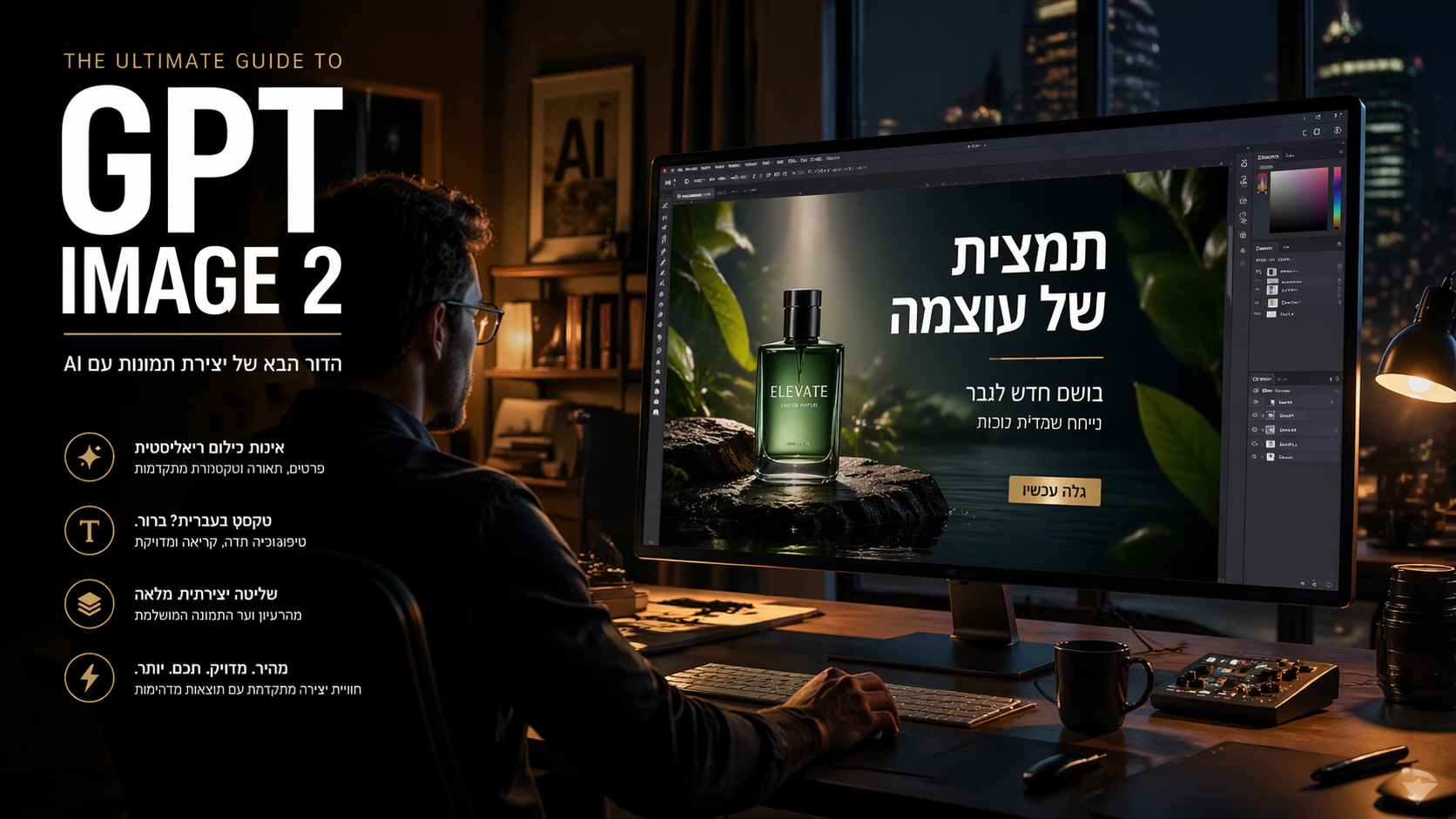 GPT Image 2 בעברית — המדריך החדש למודל שסוף סוף יודע לכתוב בתוך תמונות